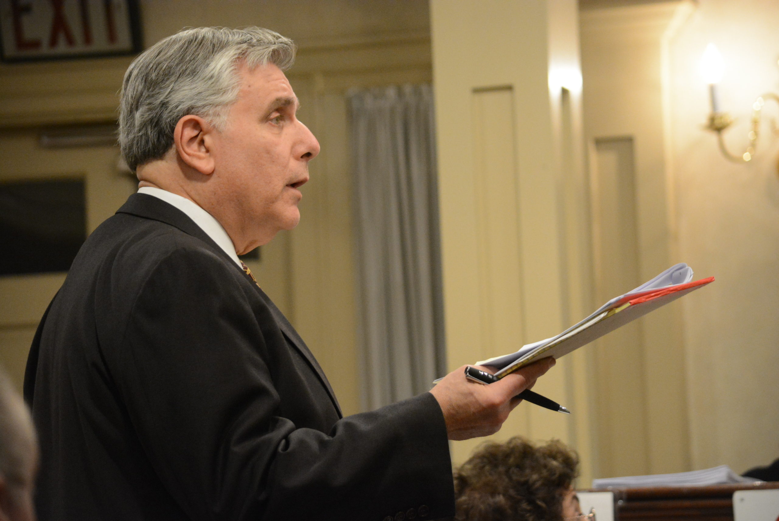 Paul Bloom, a lawyer for Old Mill 2 LLC, has spoken many times before the Great Neck Estates Board of Trustees. (Photo by Janelle Clausen)