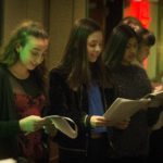 Members of Great Neck High School's choir sang at the Inn at Great Neck's annual Christmas tree lighting party on Wednesday night, a tradition many of them have been involved in since their freshman year. (Photo by Janelle Clausen)