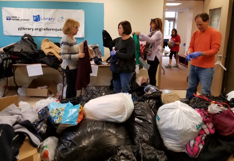 Temple Judea collects coats, blankets for needy