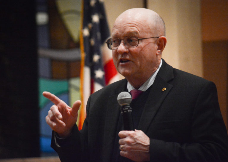 Col. Lawrence Wilkerson talks foreign policy at Temple Emanuel