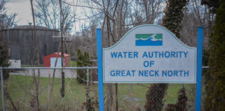 The Water Authority of Great Neck North's project aims to replace several water mains to boost water capacity and service. (Photo by Janelle Clausen)
