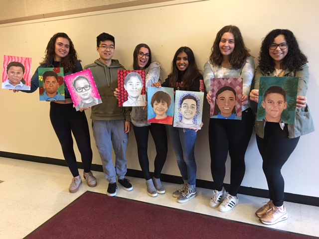 Wheatley art students participate in the Memory Project