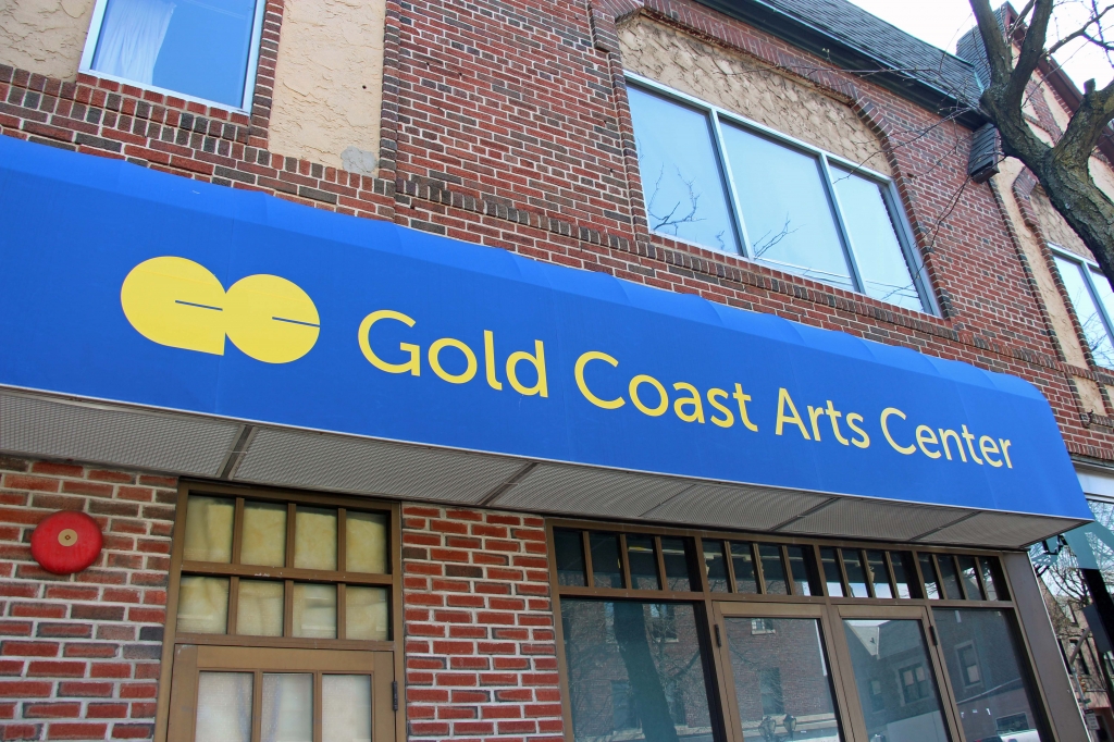 The Gold Coast Arts Center, as seen from Middle Neck Road, is the subject of a $15,000 grant that will go for arts outreach and scholarships. (Photo courtesy of the Gold Coast Arts Center)