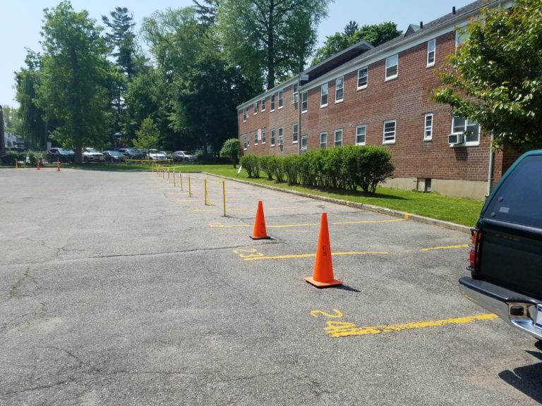 Southern parking lot in Millbrook Court remains closed