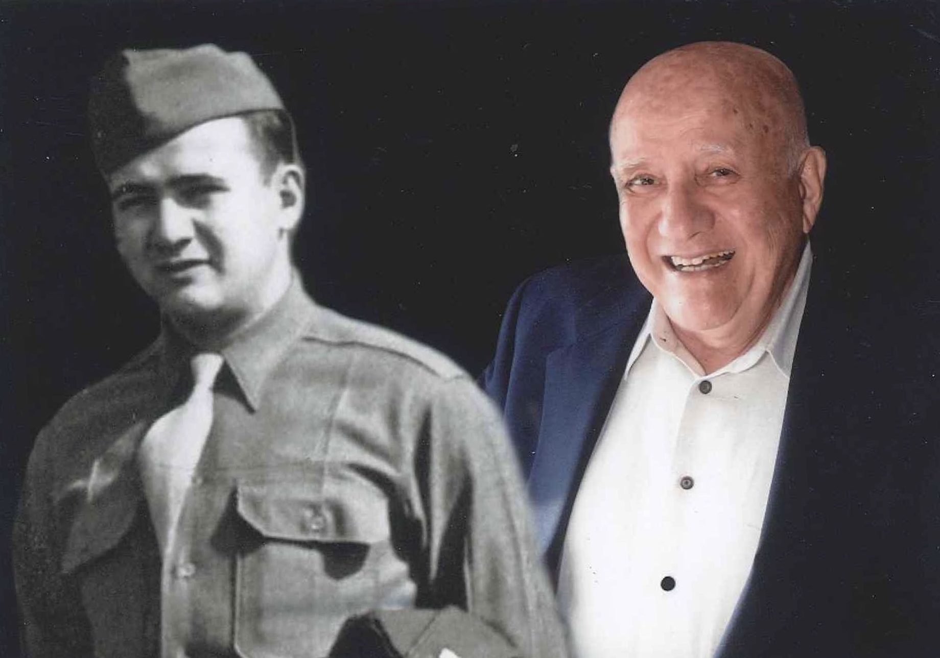World War II veteran Mort Zimmerman, now 95, will be the Grand Marshal of the Great Neck memorial parade. (Photos courtesy of Zimmerman/Edelson)