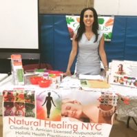 Claudine Amirian attended the health and wellness fair both as a representative of UPTC and Natural Healing. (Photo courtesy of Claudine Amirian)