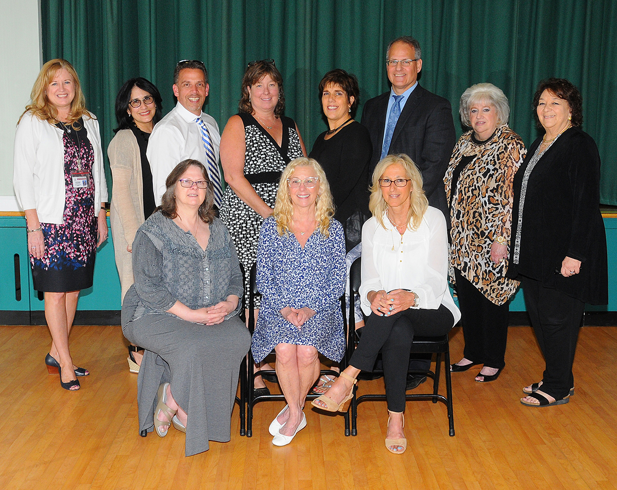 Great Neck Public Schools 25-Year Employees were recognized by the Board of Education and the district’s professional associations. (Photo by Irwin Mendlinger)