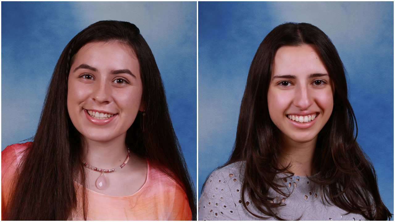 Amy Shteyman and Natasha Dilamani, the valedictorian and salutatorian at Great Neck North High School, both embarked on scientific research. (Photos courtesy of the Great Neck Public Schools)