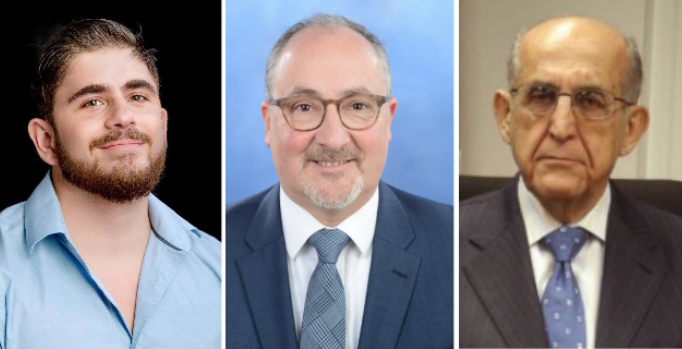Perry Spector, of the Voice of the Village Party, is competing against Bart Sobel and Norman Namdar, both of the Great Neck Greater Village Party. (Photos courtesy of the candidates)