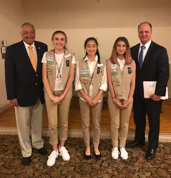 Three NHP Girl Scouts receive Silver Award