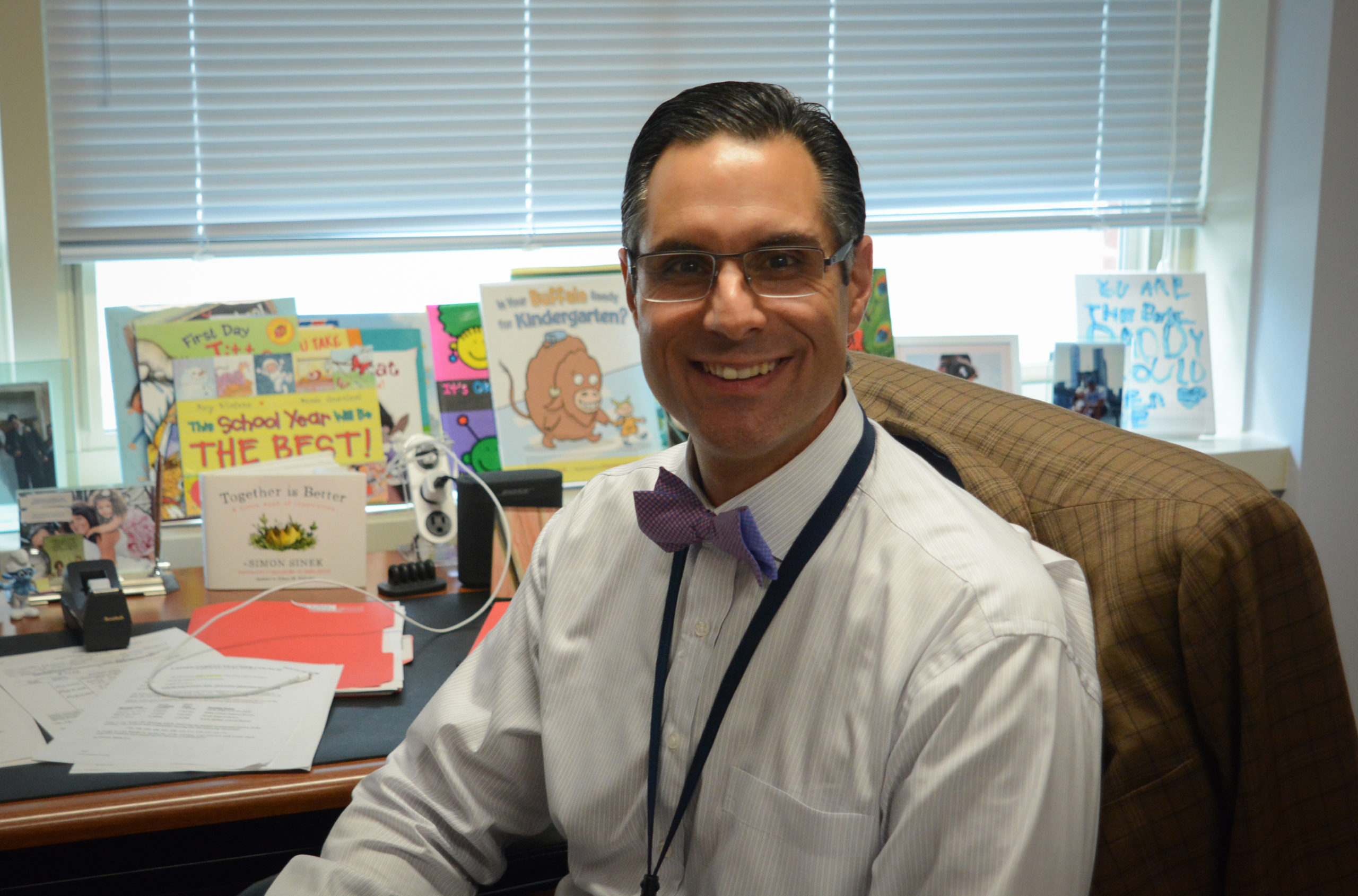 Michael Grimaldi is the new principal of E.M. Baker Elementary School. (Photo by Janelle Clausen)
