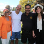 Supervisor Judi Bosworth, Ronny Ben Josef, Saddle Rock Mayor Dan Levy and Council Member Lee Seeman at the annual Family Fun Day. (Photo courtesy of the Town of North Hempstead)