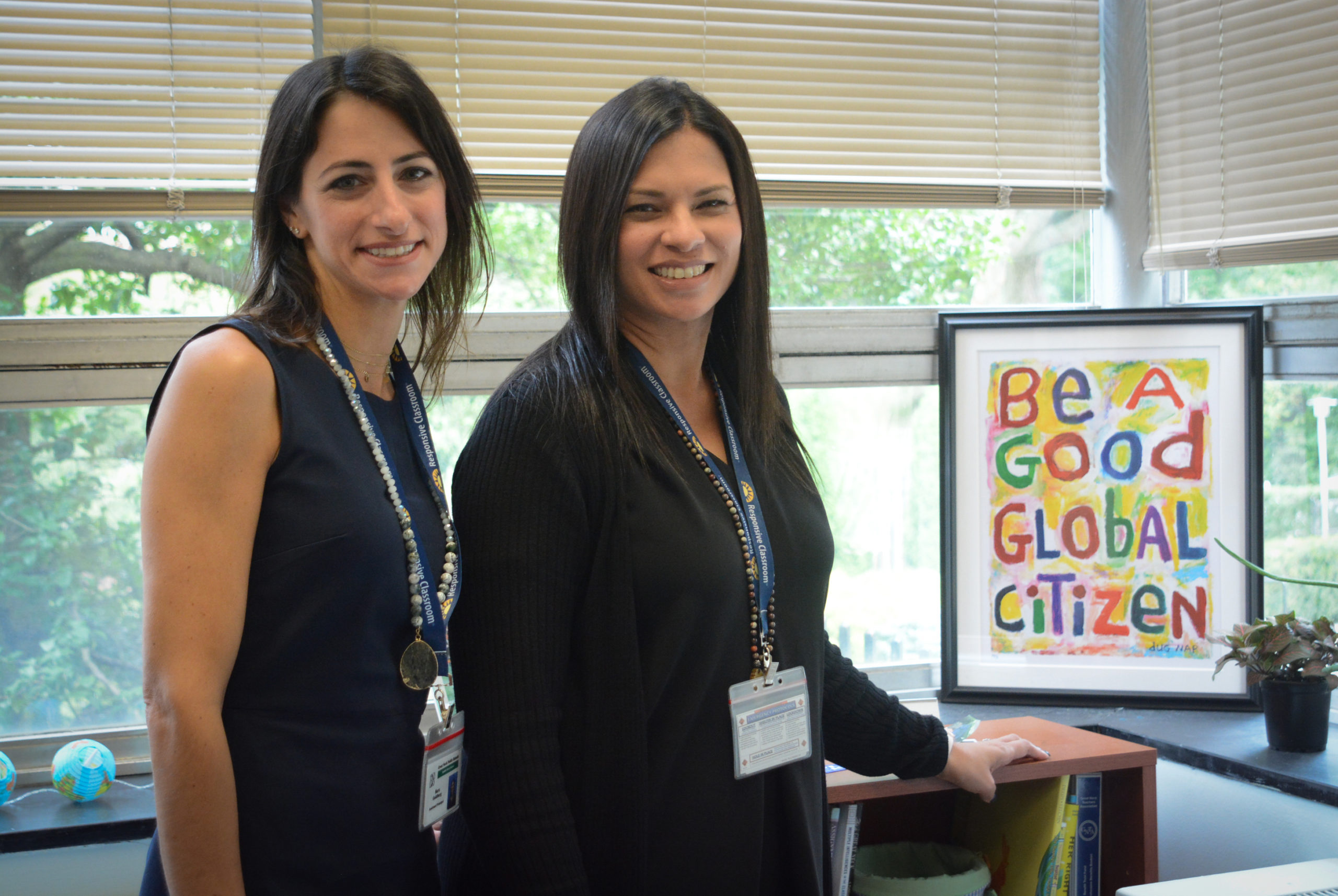 Sara Goldberg and Luciana Bradley are the new team heading Saddle Rock Elementary School. (Photo by Janelle Clausen)