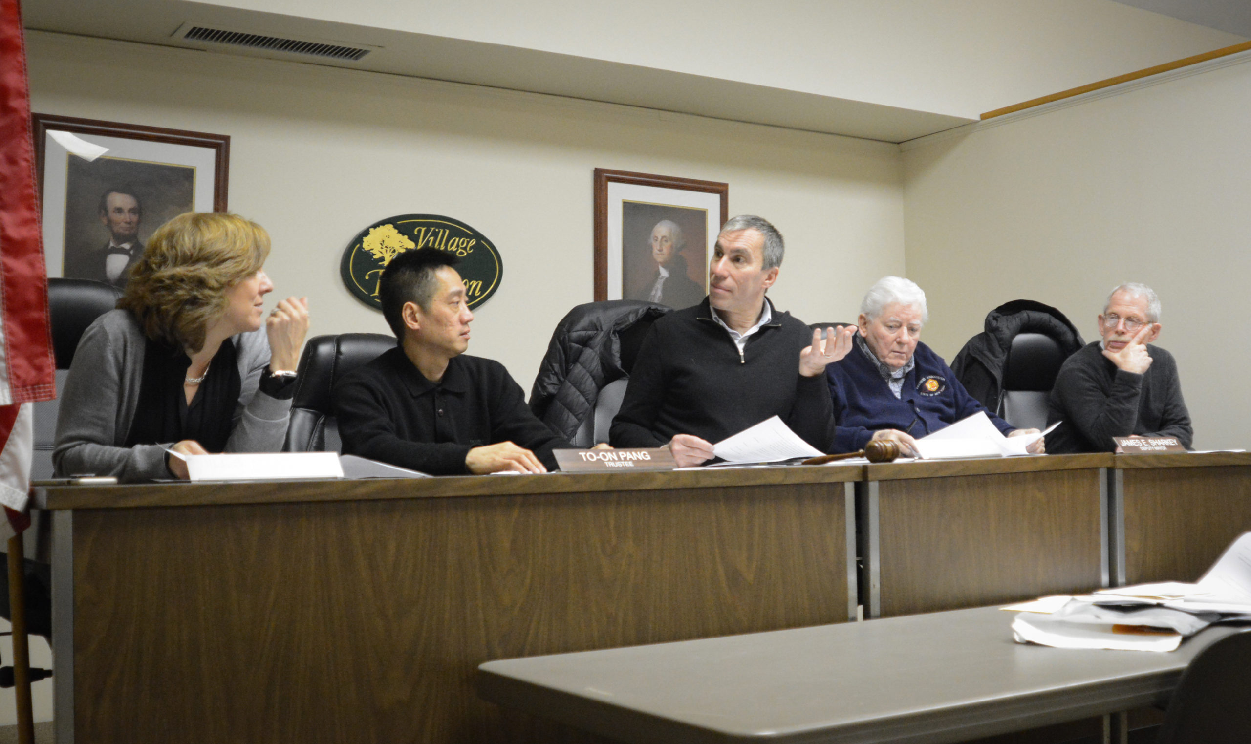 Thomaston trustees approved a budget last week and appointed a building official at a meeting on Tuesday. (Photo by Janelle Clausen)