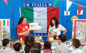Parkville students 'visited' Italy and several other countries as part of the World's Fair earlier this month. (Photo courtesy of Great Neck Public Schools)
