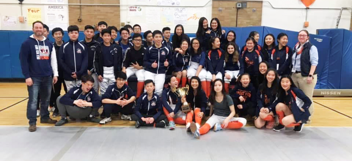 South High School's fencing teams are champions. (Photo courtesy of the Great Neck Public Schools)