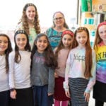 Yeshiva Har Torah held a group hair donation event on Wednesday, with students, staff and parents giving hair to an Israeli charity to make wigs for children with cancer. (Photo by Eli Schilowitz)