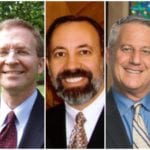 Five rabbis will be discussing Jewish issues on Sunday at Great Neck Synagogue. (Photos courtesy of respective synagogues; Dale Polakoff photo, center, courtesy of Rabbinical Council of America)