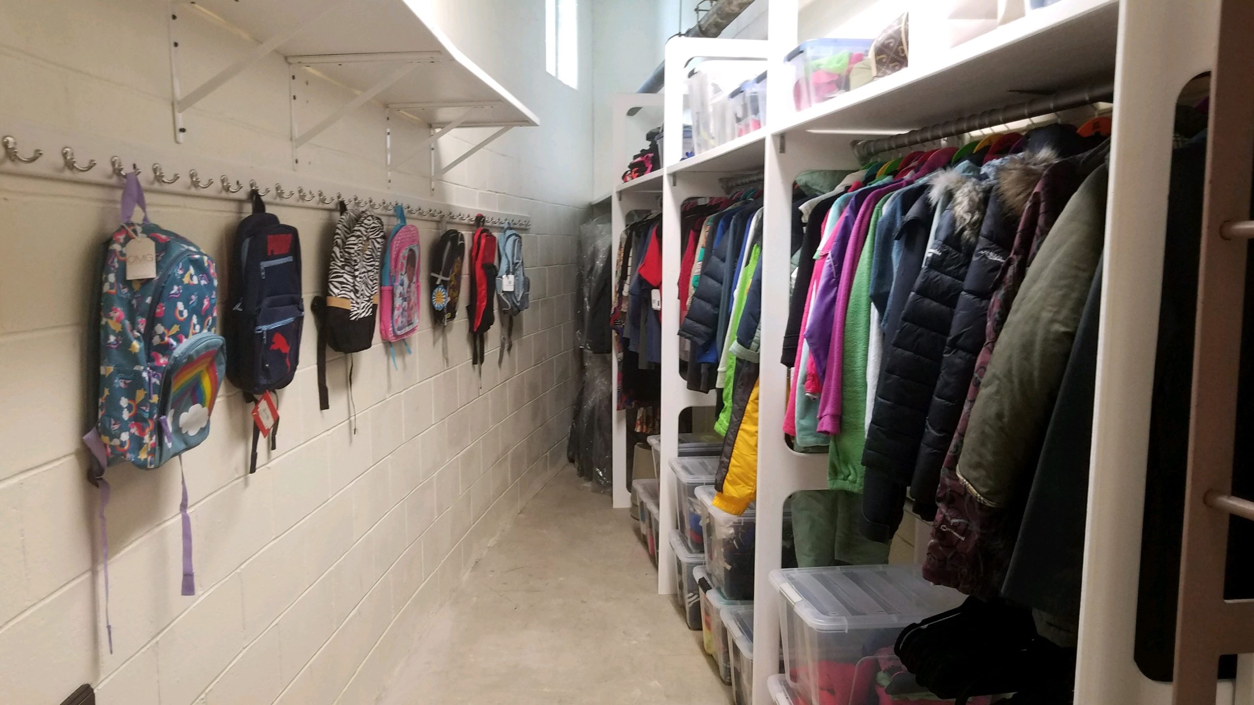 Saddle Rock Elementary School is now home to a clothing pantry to serve students in need. (Photo by Janelle Clausen)