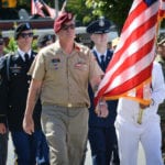 Veterans marched down Middle Neck Road as part of Great Neck's 95th Annual Memorial Day Parade. (Photo by Janelle Clausen)