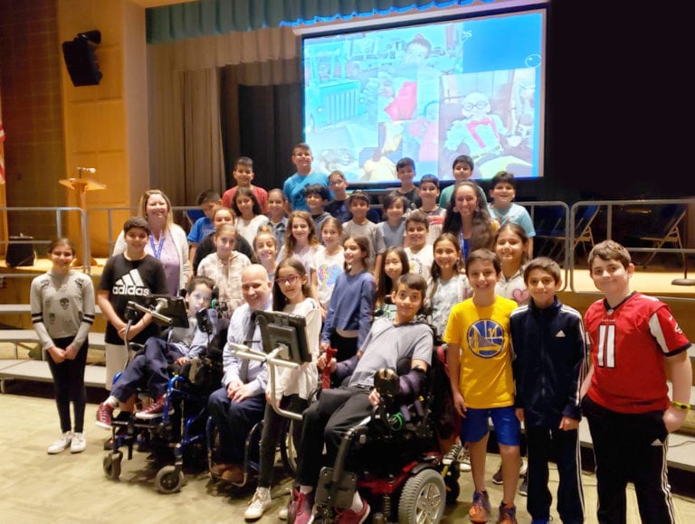 JFK students inspired by Viscardi visitors, find common ground