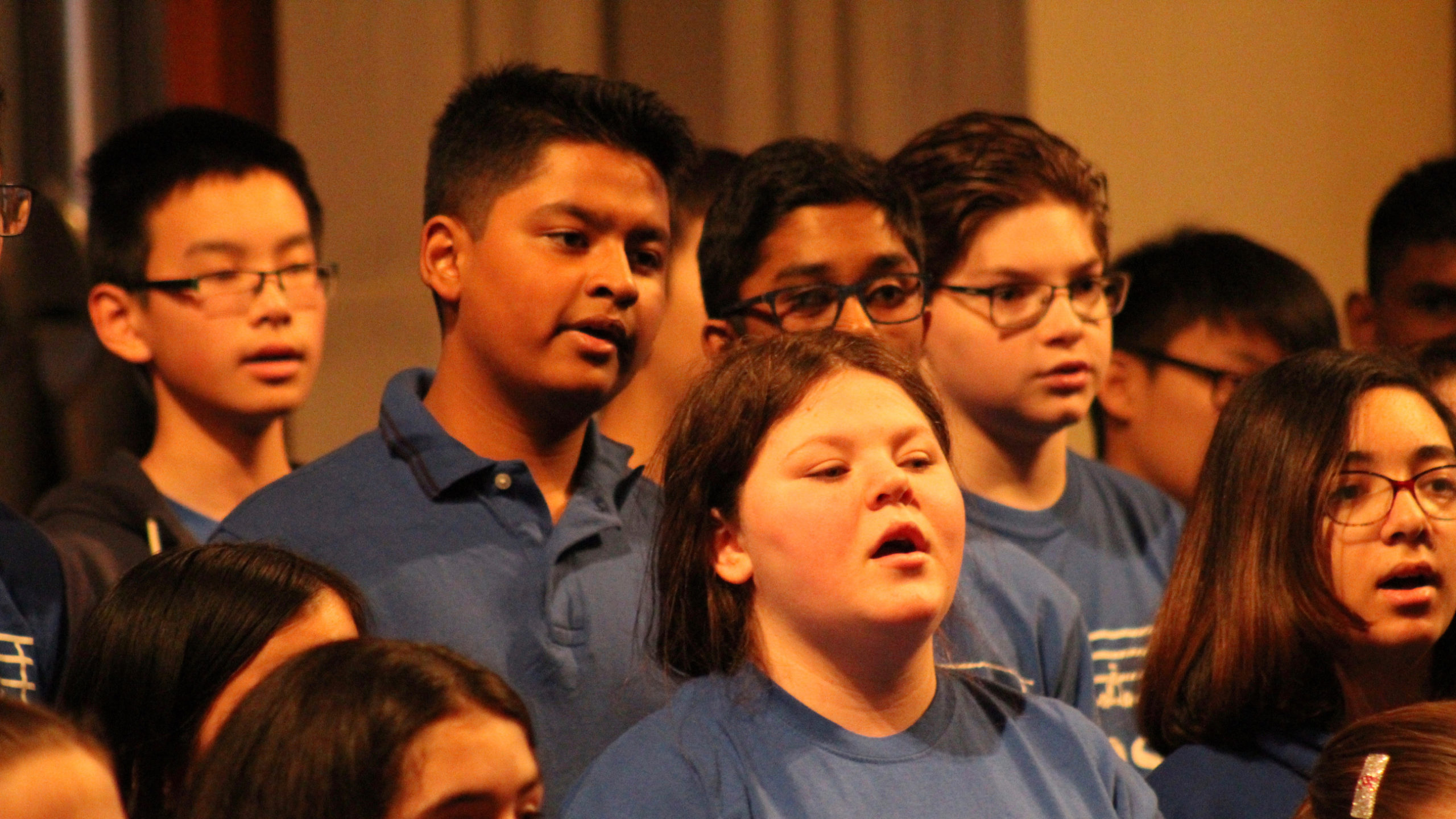 Herricks students sing at the Oyster Bay Three Choirs Festival. (Photo courtesy of Herricks Public Schools)