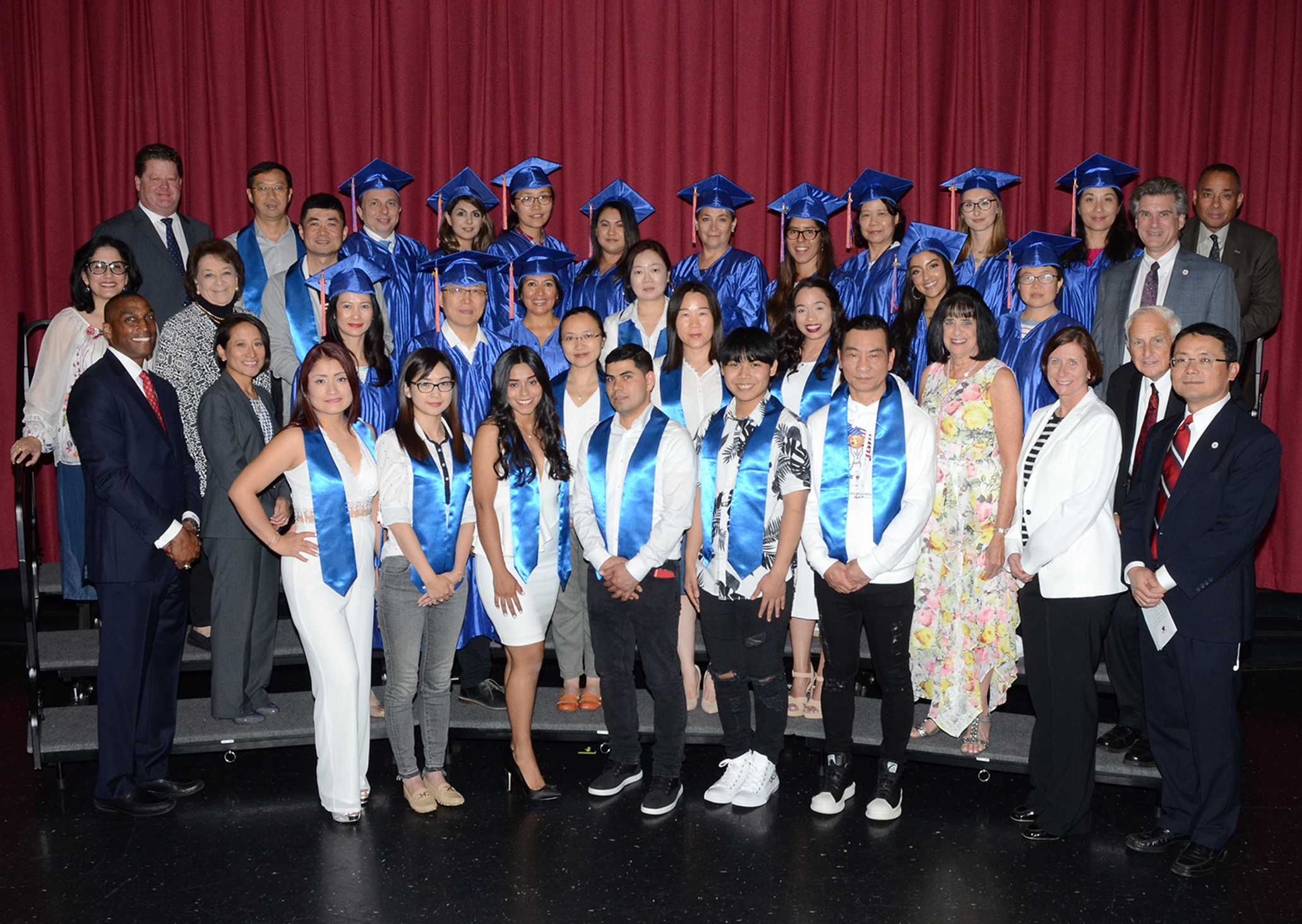 Great Neck Adult Learning Center graduates. (Photo by Irwin Mendlinger)