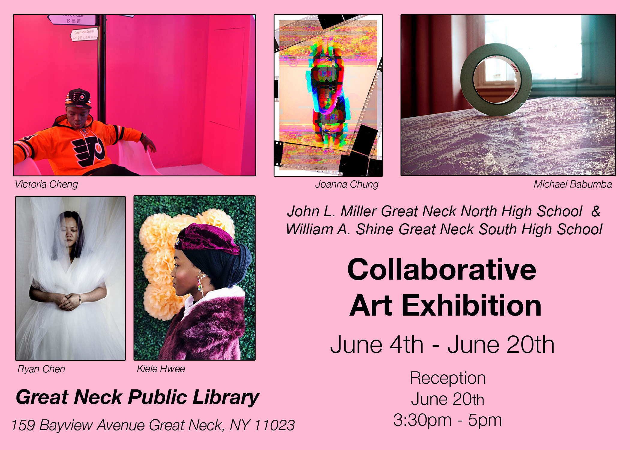 Students at Great Neck North High and Great Neck South High will be showcasing their art in the Great Neck Library this month. (Photo courtesy of Great Neck Public Schools)