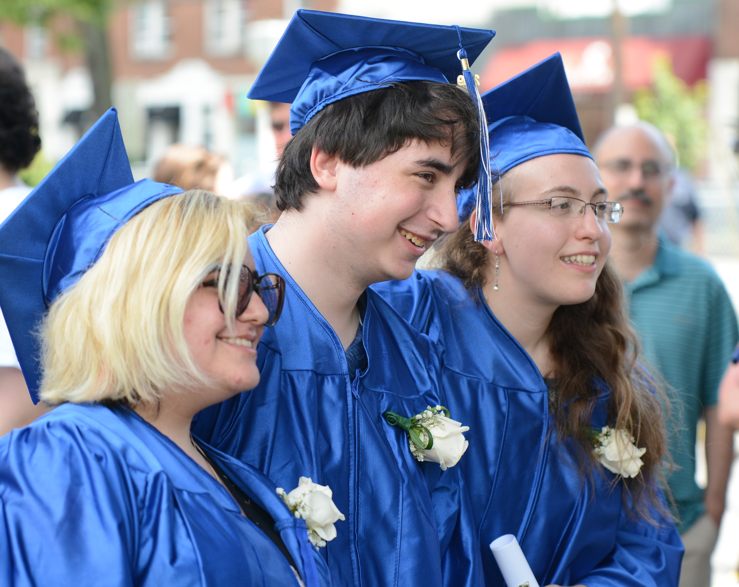 Nearly a dozen students graduated from Great Neck Village School on Monday. (Photo by Janelle Clausen)