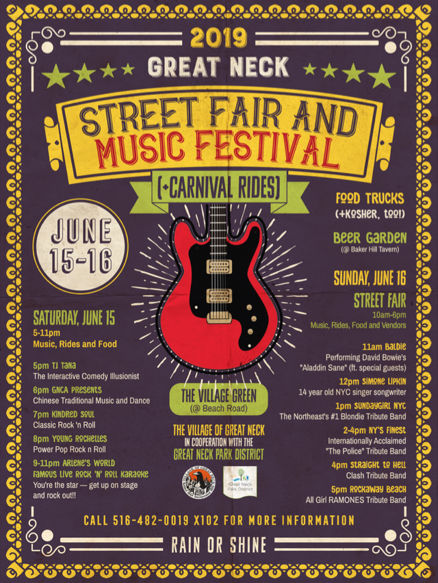 Great Neck Street Fair and Music Festival returning for Father’s Day