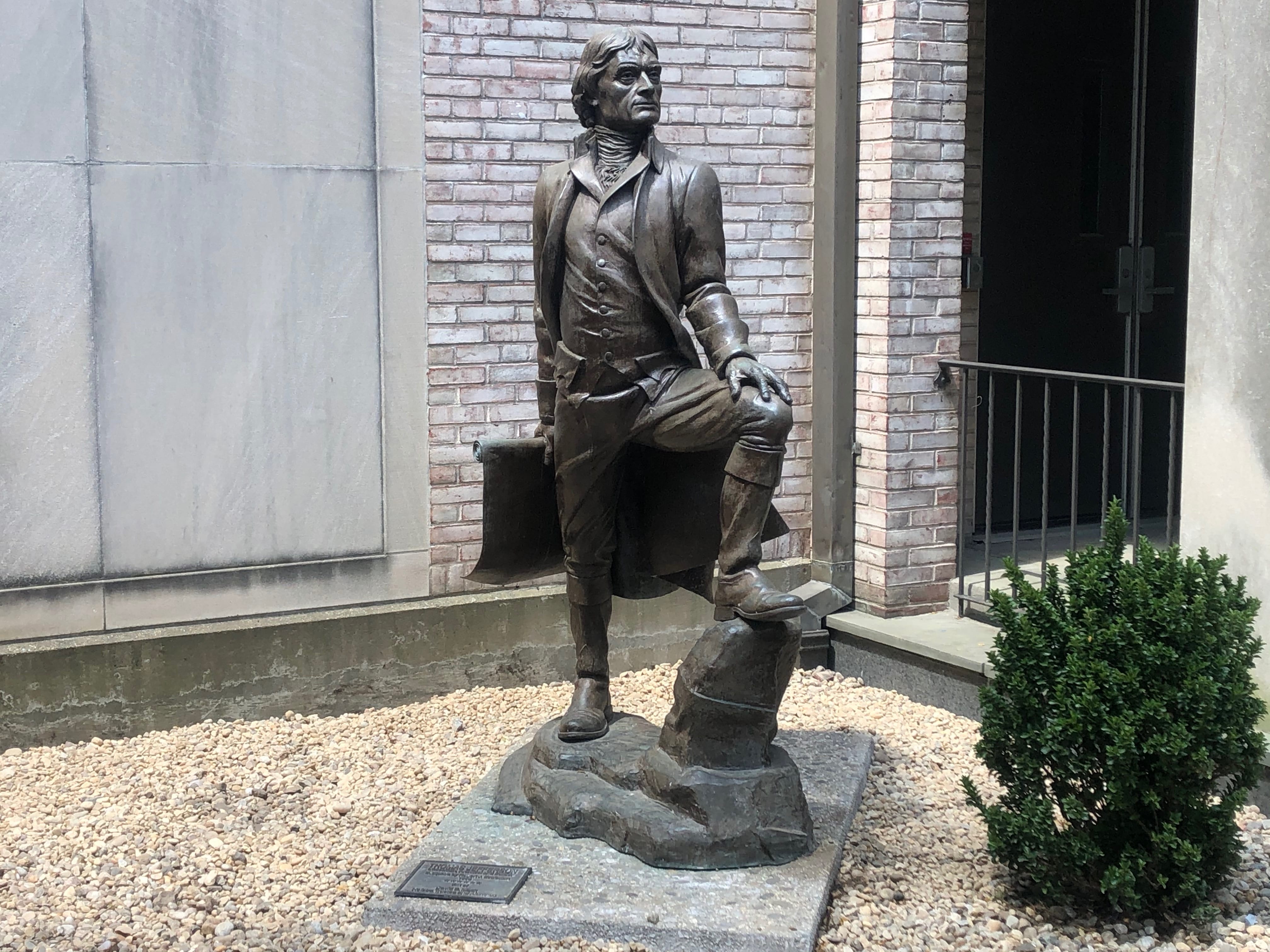 Hofstra University relocates statue of Thomas Jefferson