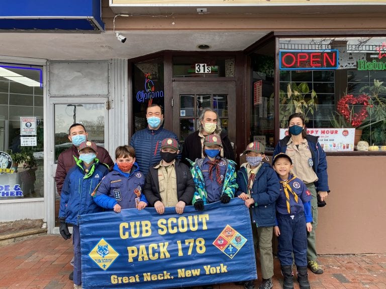 Great Neck cub scouts find ways locally to feed the hungry