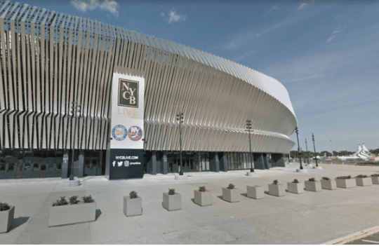 Gov. Andrew Cuomo announced the Nassau Coliseum can open 50 percent of its seating to fully vaccinated patrons ahead of the Islanders' playoff series against the Pittsburgh Penguins. (Photo courtesy of Google Maps)