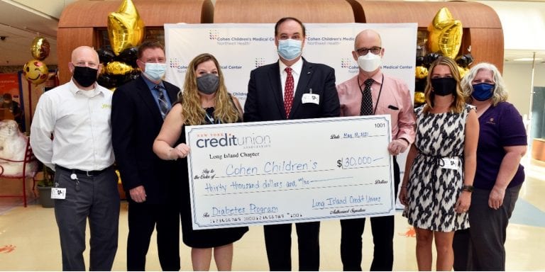 New York Credit Union Association donates $30,000 to Cohen Children's Hospital for diabetes program