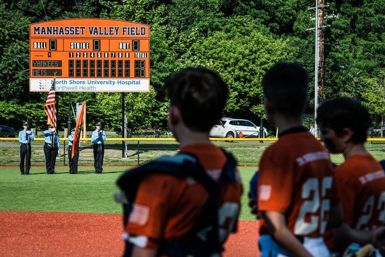 Northwell provides scoreboard for Manhasset Valley field