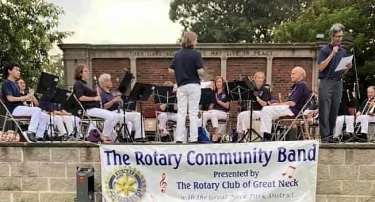 Legislator Birnbaum performs with Great Neck Rotary Community Band for 20th Installment of Summer Concert Series