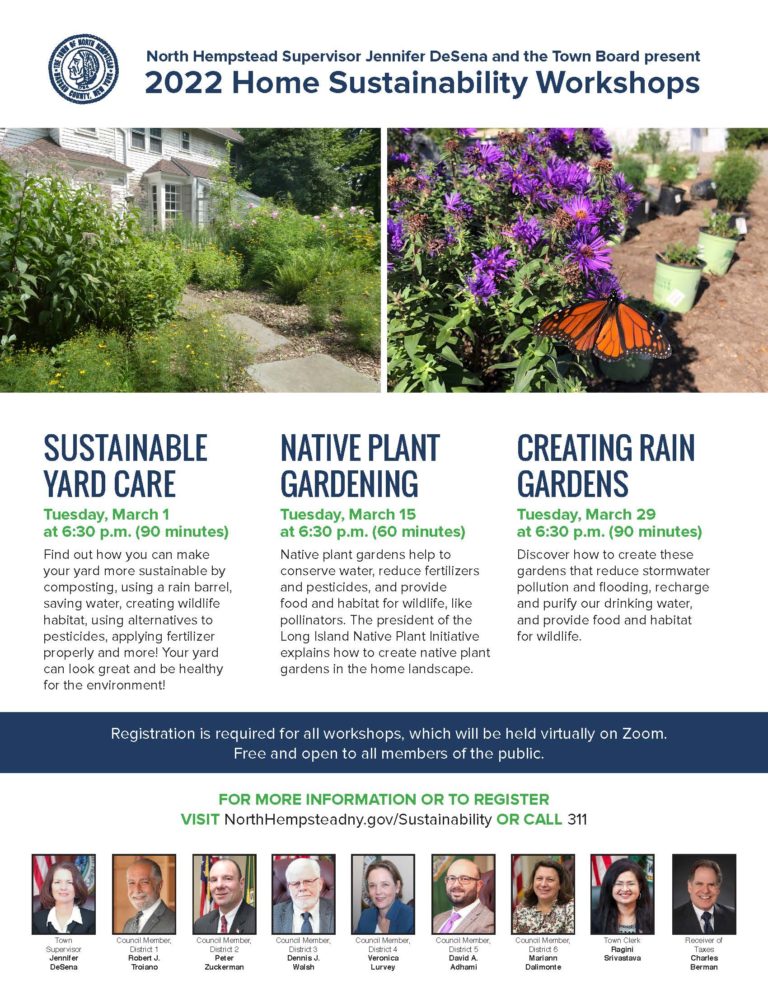 Town announces 2022 home sustainability workshops